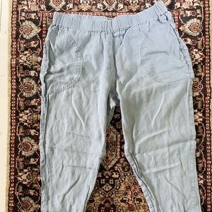 Not Perfect Linen Genova Pants in Swedish Blue